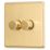 Arlec  2-Gang 2-Way LED Dimmer Switch  Gold