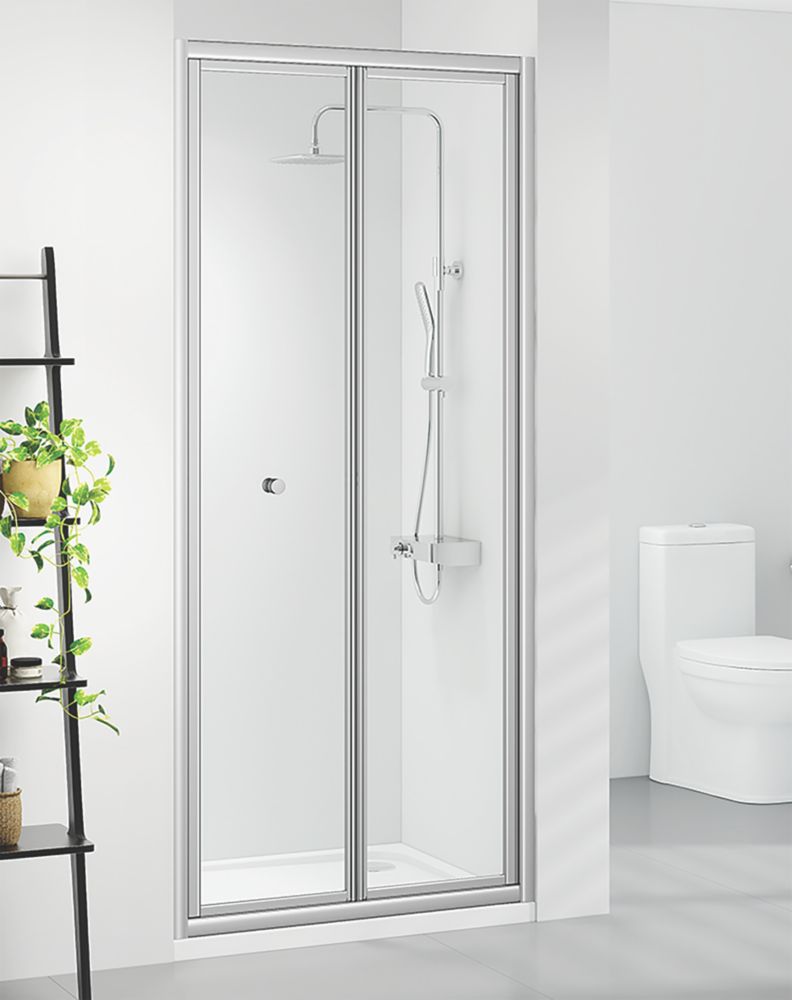 Triton Neo Six  Framed Rectangular Bi-Fold Shower Door Chrome  700mm x 1850mm