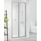 Triton Neo Six  Framed Rectangular Bi-Fold Shower Door Chrome  700mm x 1850mm