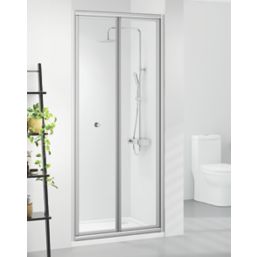 Triton Neo Six  Framed Rectangular Bi-Fold Shower Door Chrome  700mm x 1850mm