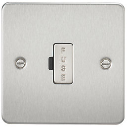 Knightsbridge  13A Unswitched Fused Spur  Brushed Chrome