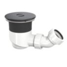 Top-Fix  Shower Waste Matt Black 90mm