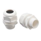 Vimark Nylon Male Comp Glands 25mm White 2 Pack