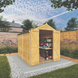 Mercia Value Windowless 6' x 7' 6" (Nominal) Apex Overlap Timber Shed