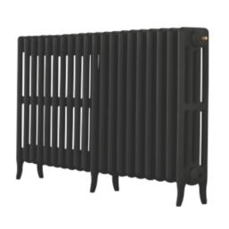 Arroll 660mm x 1234mm 5323BTU Black Cast Iron 4 Column Radiator
