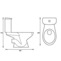 Toilet-to-Go  Close-Coupled Toilet Dual-Flush 6Ltr