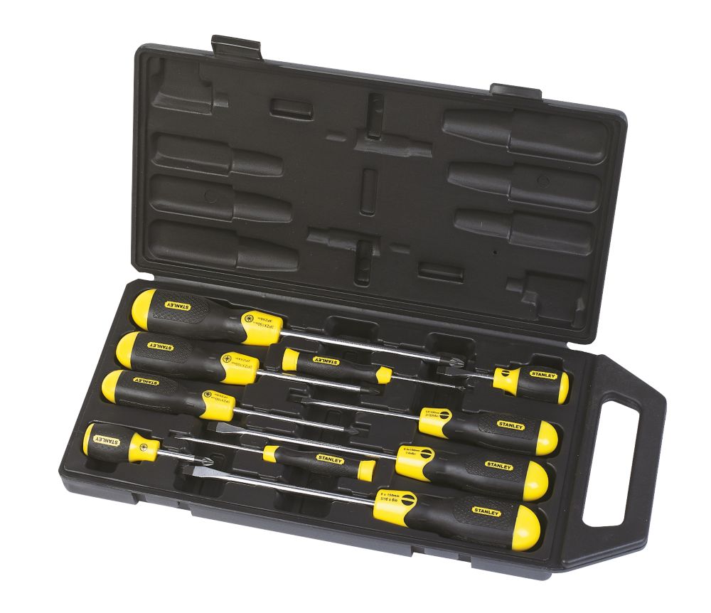 Stanley Mixed Screwdriver Set 10 Pcs - Screwfix