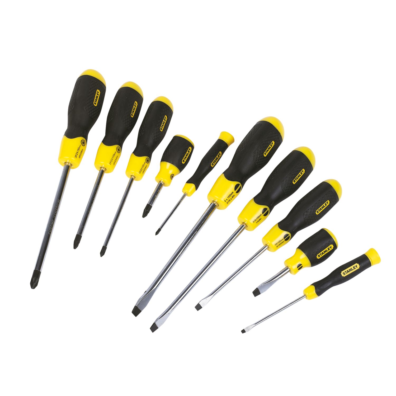 Stanley Mixed Screwdriver Set 10 Pcs (78734)