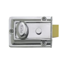 Yale 77  Traditional Night Latch Polished Chrome-Plated 60mm Backset