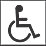 Disabled Toilet Symbol Sign 150mm x 150mm