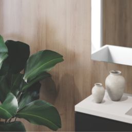 Fibo Signature Wet Wall Panelling Silk  Oak Nature 2400mm x 600mm x 10.2mm