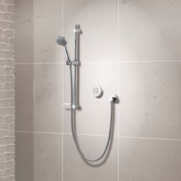 Aqualisa Smart Link HP/Combi Rear-Fed Chrome Thermostatic Single Outlet Concealed Smart Shower with Adjustable Head