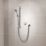 Aqualisa Smart Link HP/Combi Rear-Fed Chrome Thermostatic Single Outlet Concealed Smart Shower with Adjustable Head