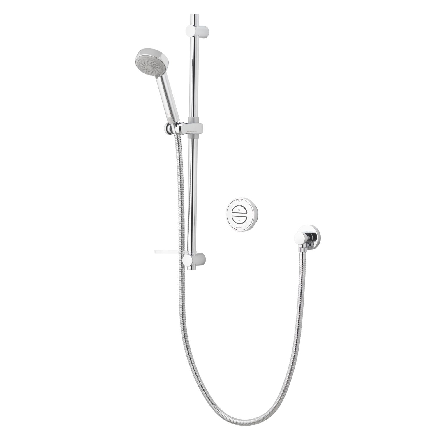 Aqualisa Smart Link HP/Combi Rear-Fed Chrome Thermostatic Single Outlet Concealed Smart Shower with Adjustable Head (787AJ)