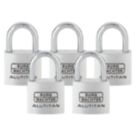 Burg-Wachter  Keyed Alike    Padlocks Aluminium 50mm 5 Pack