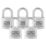 Burg-Wachter  Keyed Alike    Padlocks Aluminium 50mm 5 Pack