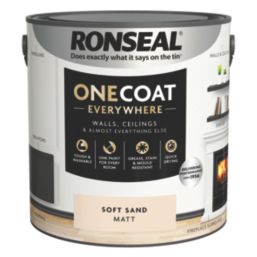 Ronseal 2.5Ltr Soft Sand Matt Emulsion Multi Surface Paint