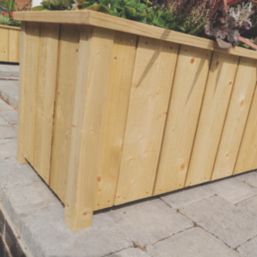 Rowlinson Heritage Rectangular Planter Natural 43cm x 103cm x 42cm