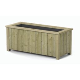 Rowlinson Heritage Rectangular Planter Natural 43cm x 103cm x 42cm