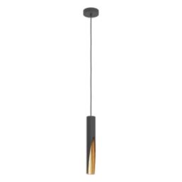 Eglo Barbotto LED Pendant Light Black/Gold 4.5W 345lm