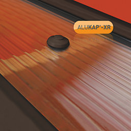 ALUKAP-XR  Polycarbonate Fixings Brown 55mm x 40mm 50 Pack
