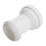 Flomasta  Rigid Straight Pan Connector White 147mm