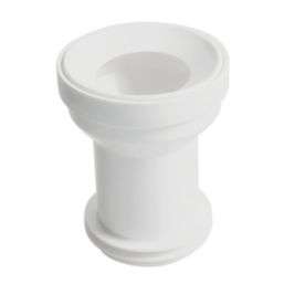 Flomasta  Rigid Straight Pan Connector White 147mm
