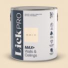 LickPro Max+ 2.5Ltr White BS 08 C 31 Matt Emulsion  Paint