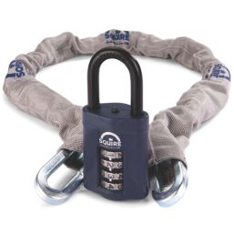 Squire Hardened Steel Padlock & Chain Set 915mm x 8mm
