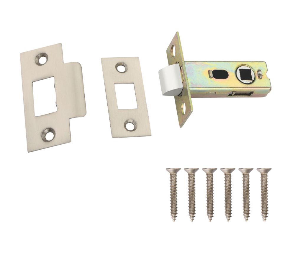 Smith & Locke Silver Tubular Mortice Latch 62.2mm Case 45mm Backset