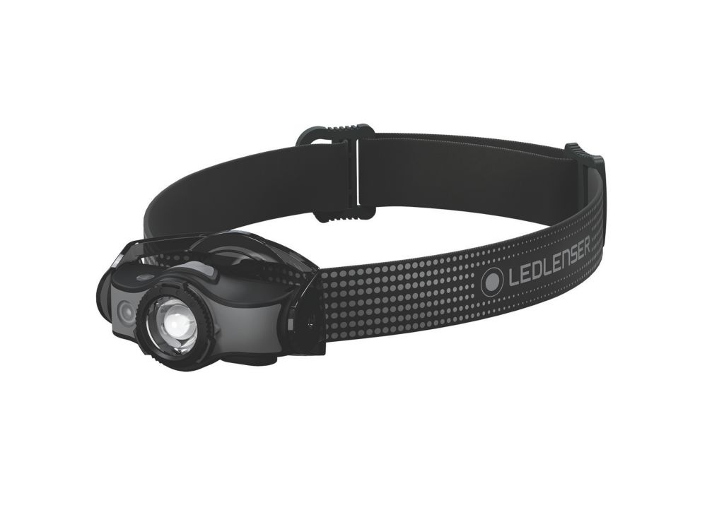LEDlenser MH5 Rechargeable LED Head Torch Black 400lm Screwfix