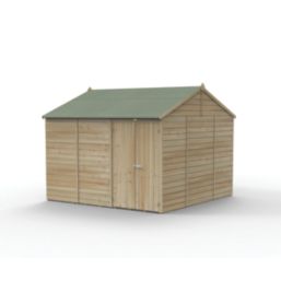 Forest Beckwood 9' 6" x 10' (Nominal) Reverse Apex Shiplap Timber Shed with Assembly