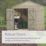 Forest Beckwood 9' 6" x 10' (Nominal) Reverse Apex Shiplap Timber Shed with Assembly