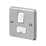 MK Contoura 13A Switched Fused Spur  Grey with Colour-Matched Inserts