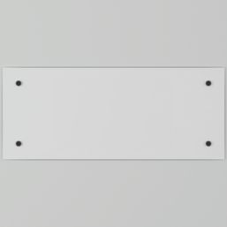 Splashback  Glass Bathroom Splashback Clear Black 250mm x 600mm x 4mm