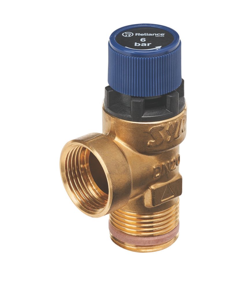 Reliance Valves 102 Series Potable Water Pressure Relief Valve Male & Female 0-6.0bar 3/4" x 3/4"