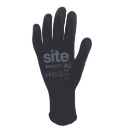 Site SWG223 Micro Dot Gloves Black / Yellow Large