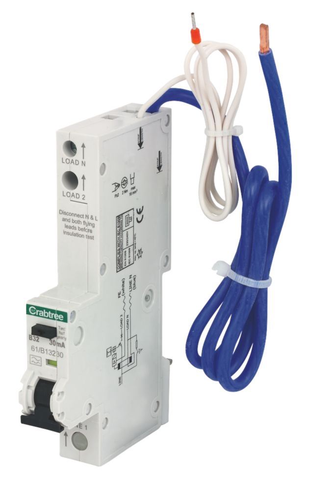 Crabtree Starbreaker 32A 30mA SP Type B  RCBO