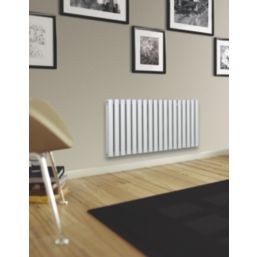 Radiant 450mm x 895mm 3504BTU Matt Chrome Horizontal Designer Radiator