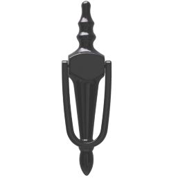 Fab & Fix Classic Slim Door Knocker Black 55mm x 200mm