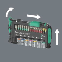 Wera Tool-Check PLUS 1 1/4" Drive Compact Ratchet & Accessory Set 39 Pieces