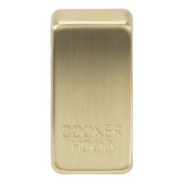 Knightsbridge 'COOKER HOOD' Switch Cover Brushed Brass