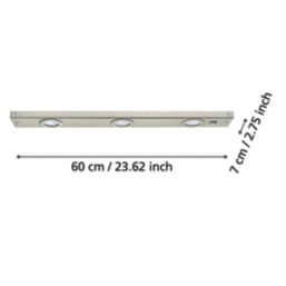 Eglo Kob Rectangular LED Cabinet Downlight Satin Nickel 2.3W 280lm