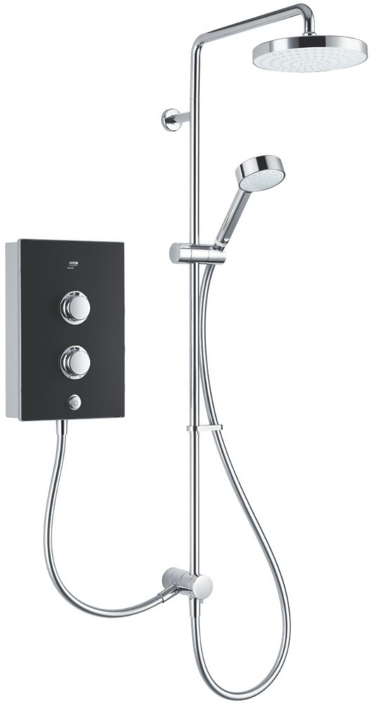 Mira Decor Dual Onyx 10.8kW Manual Electric Shower | Showers | Screwfix.com