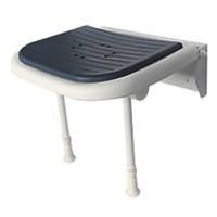 Franke Wall-Mounted Padded Shower Seat White / Blue