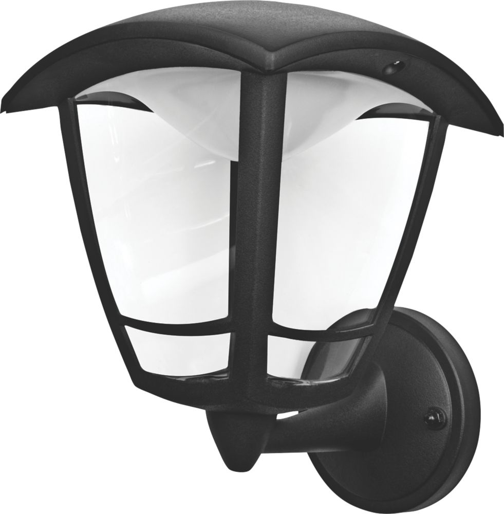 Luceco Outdoor LED Bottom Arm Coach Lantern Black 8W 640lm Screwfix