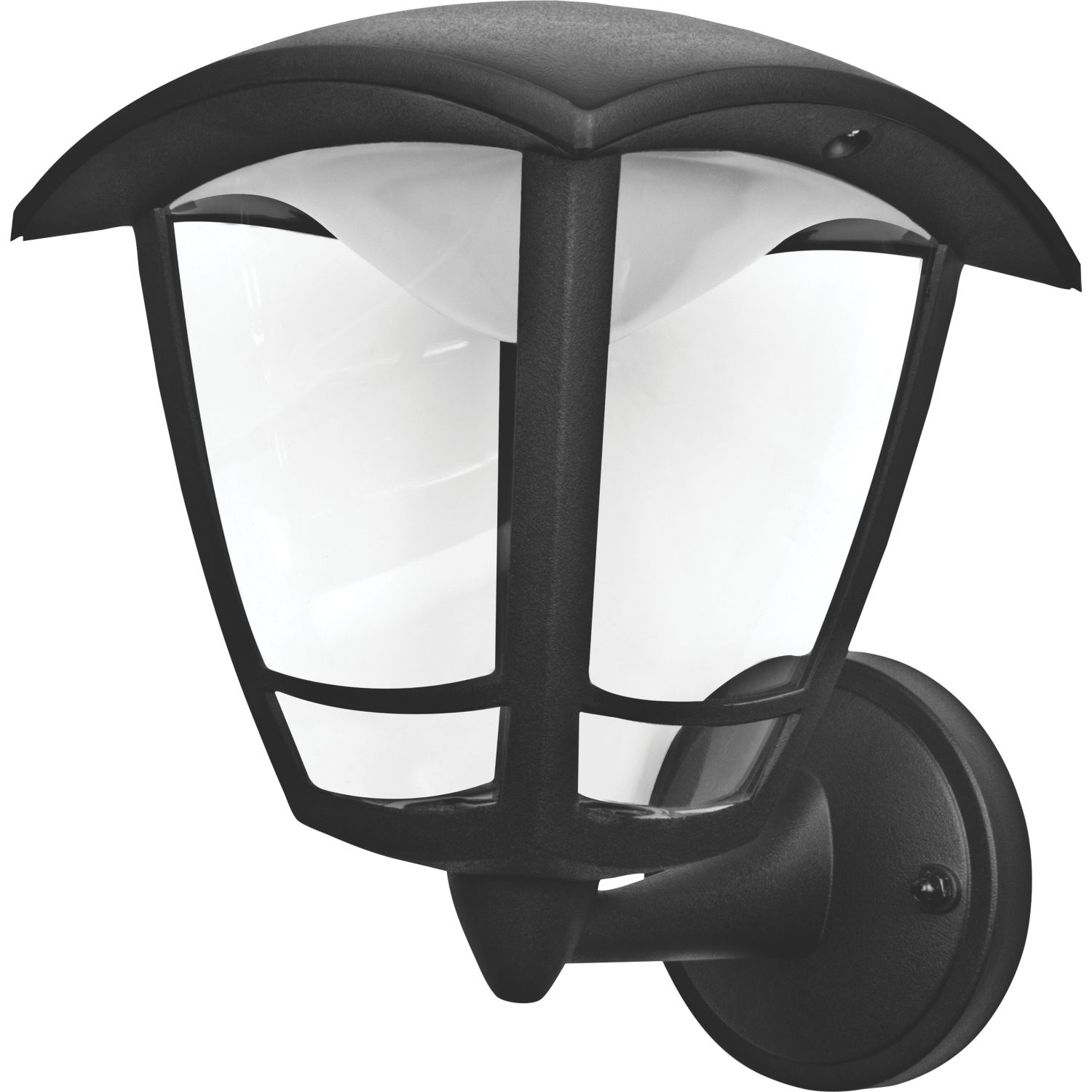 Luceco Outdoor LED Bottom Arm Coach Lantern Black 8W 640lm (788JT)