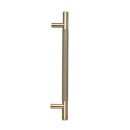 Elite Knobs & Handles Kensington Knurled T Bar Handle Antique Brass 213mm