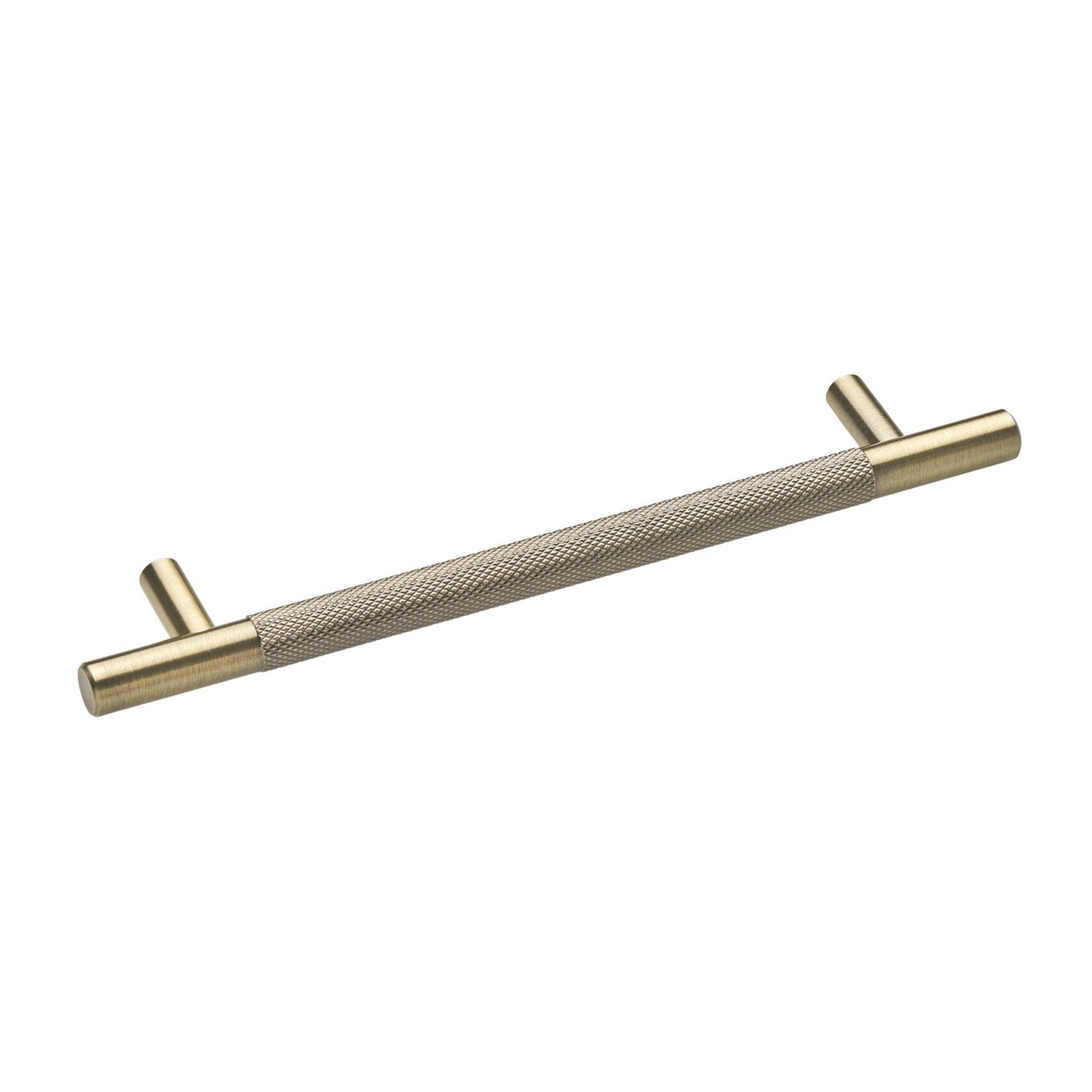Elite Knobs & Handles Kensington Knurled T Bar Handle Antique Brass 213mm (788KK)