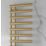 Reina 1140mm x 500mm 1095BTU Brass Flat Designer Towel Radiator